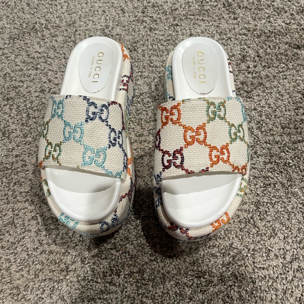 Gucci Platform Slides